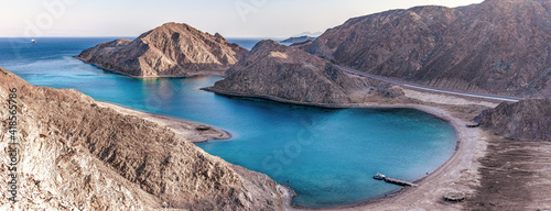 Fjord Bay in Taba, South Sinai, Egypt. photo