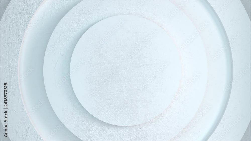 Computer generated a set of abstract rings on different levels. 3d rendering of elegant white backdrop Computer generated a set of abstract rings on different levels. 3d rendering of elegant white backdrop