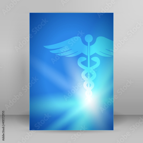 Set Blue medical background abstract - concept health care or medicine technology. Vector Illustration EPS 10, Graphic Design elements vertical banner, flyer dental service, presentation brochure