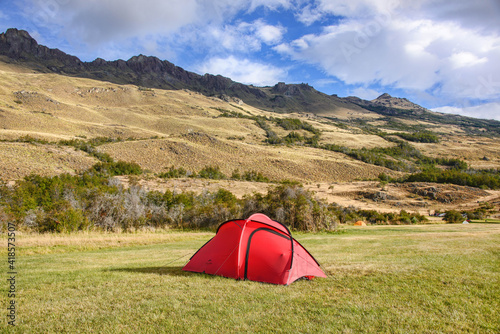 Westwinds campsite in beautiful Patagonia National Park  Aysen  Patagonia  Chile