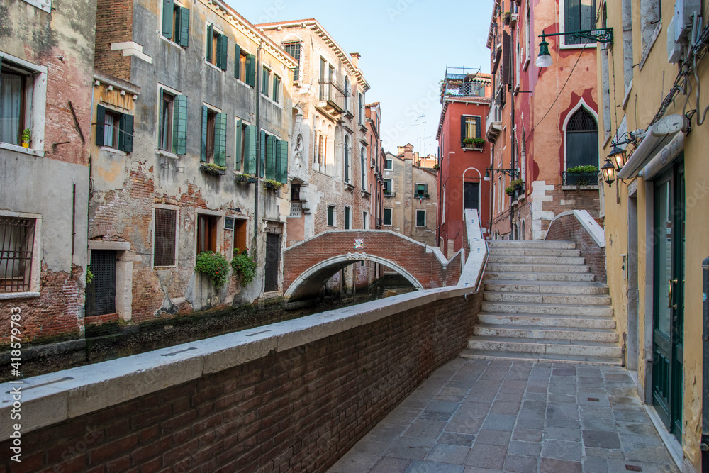 Characteristic view of the city of Venice, Italy, Europe