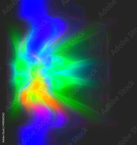 Digital Rendering Abstract Plastic Decorative Background photo