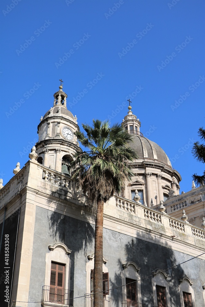 Cathedral Sant’Agata in Catania, Sicily Italy