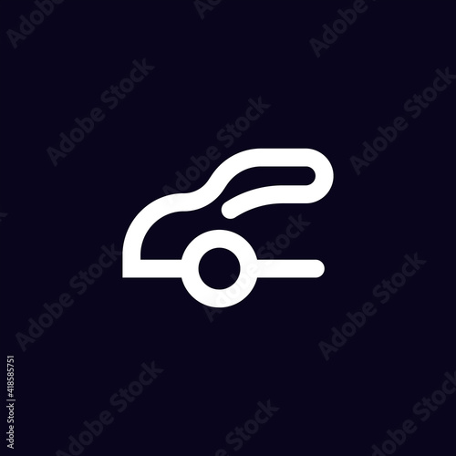 Creative Minimal Automotive Logo Design - Unique Minimal Car Logo Design Vector © freelanceriqbal
