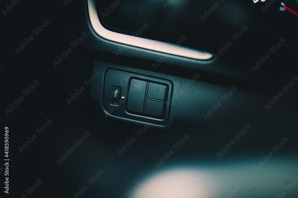 Details of a car interrior