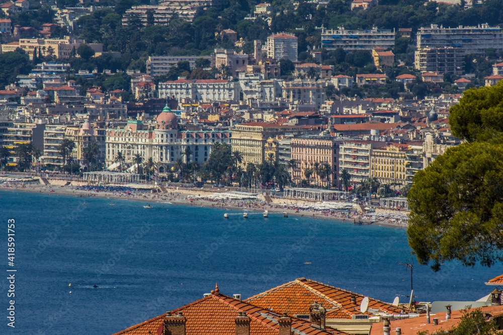 Obraz premium Urban scene from the street of Nice, France