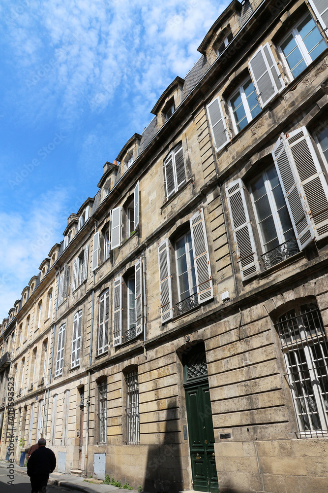 Bordeaux (France) - old downtown street Bordeaux (France) - old downtown street