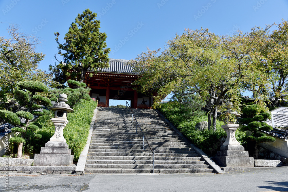 叡福寺 南大門 大阪府南河内郡太子町 叡福寺 南大門 大阪府南河内郡太子町