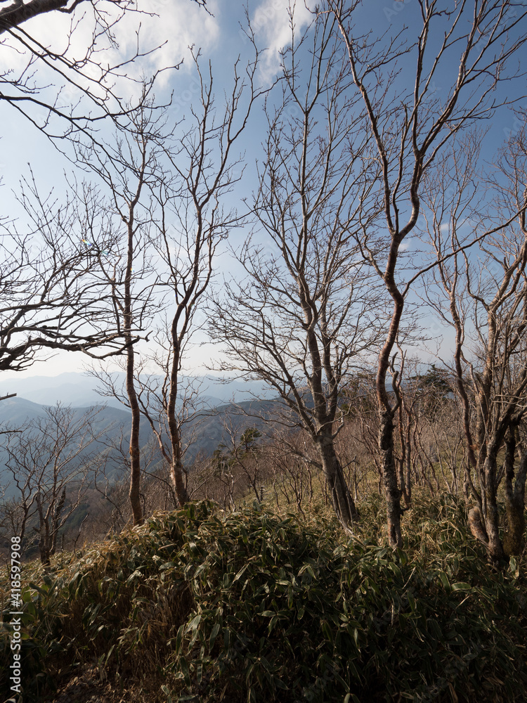 Monte Tsurugi, en el Valle de Iya, isla de Shikoku, Japón Monte Tsurugi, en el Valle de Iya, isla de Shikoku, Japón