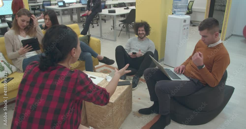 Start up business with multicultural colleagues Start up business with multicultural colleagues
