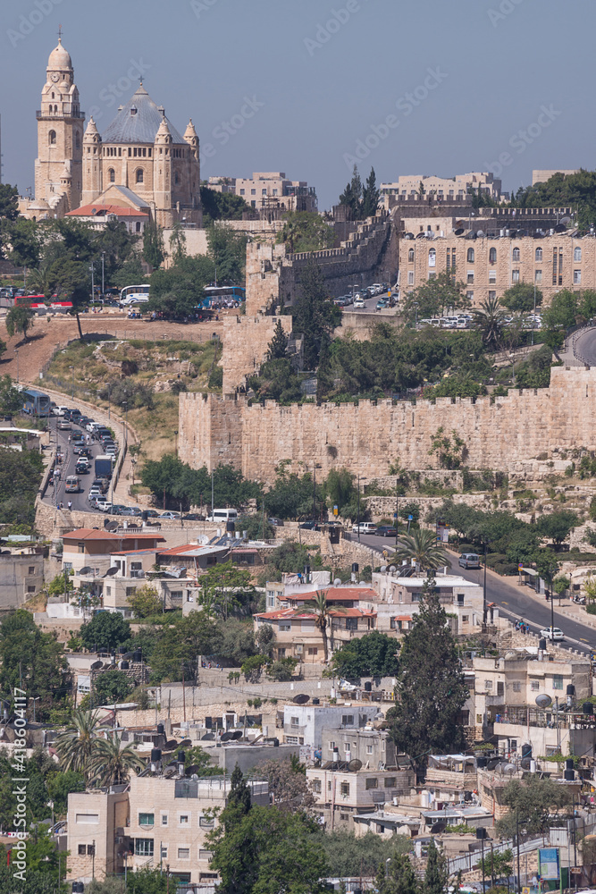 Vista general de la ciudad de Jerusalén en Israel