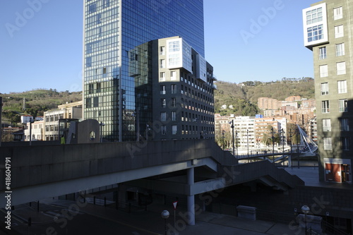 Urbanscape in the city of Bilbao