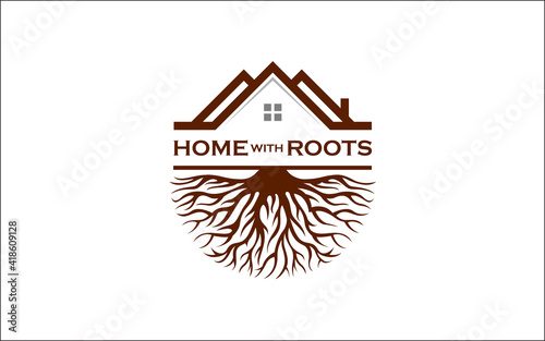 Creative abstract life root on white background vector logo design template-10