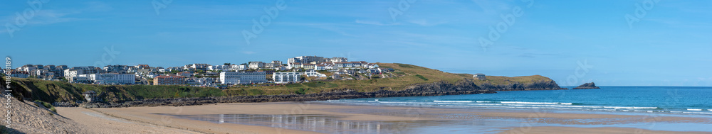 Fototapeta premium Marazion beach in Cornwall pano