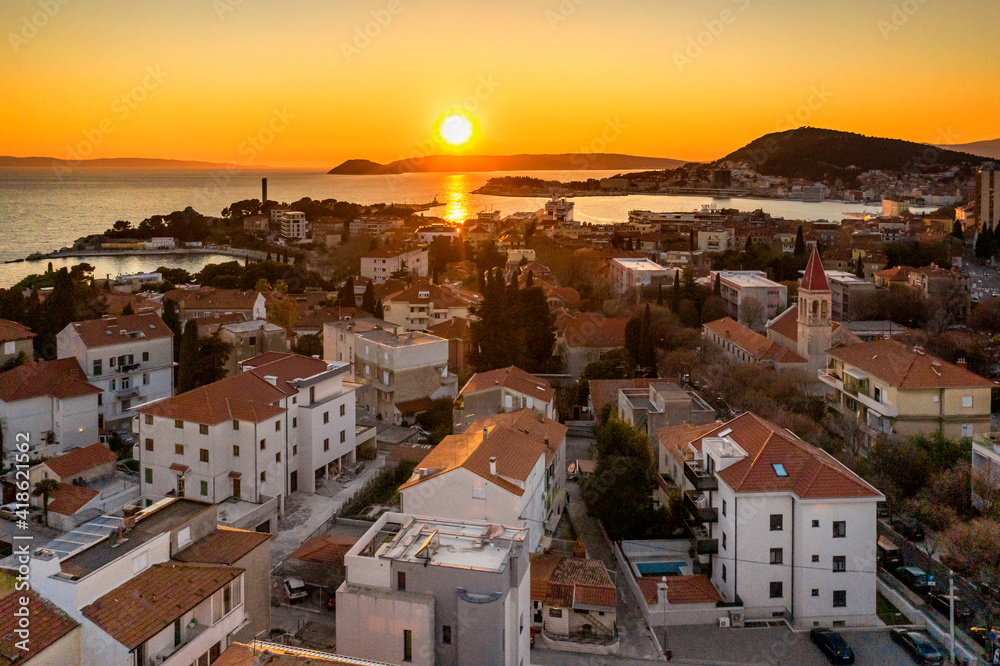 Sunset in the City of Split