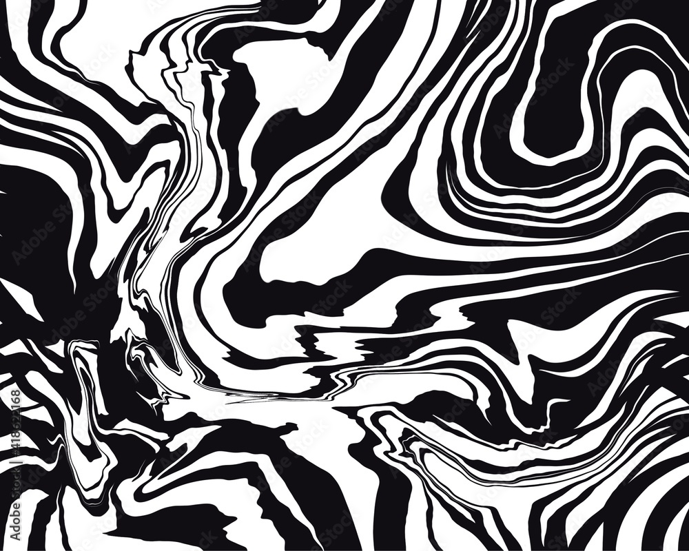 .Black and white abstract marble texture. Monochrome abstract background