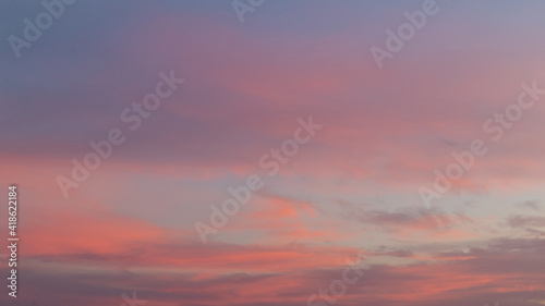 Pink clouds during sunset time.