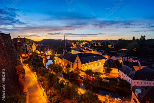 The superb view of the Grund, Luxembourg