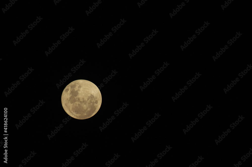 Detail of a shining bright full moon. Detail of a shining bright full moon.