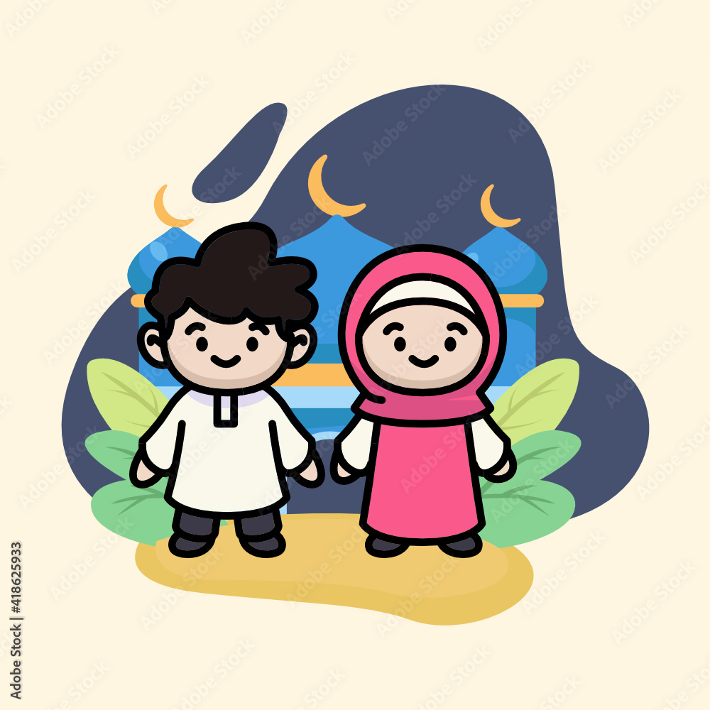 Ramadan Kareem card invitation illustration Ramadan Kareem card invitation illustration