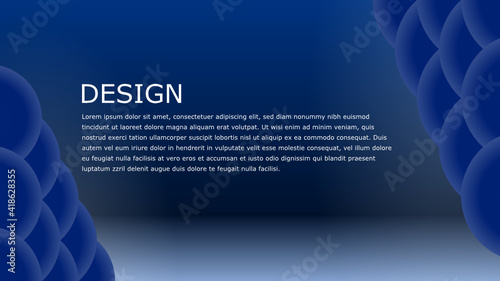 blue background with circle