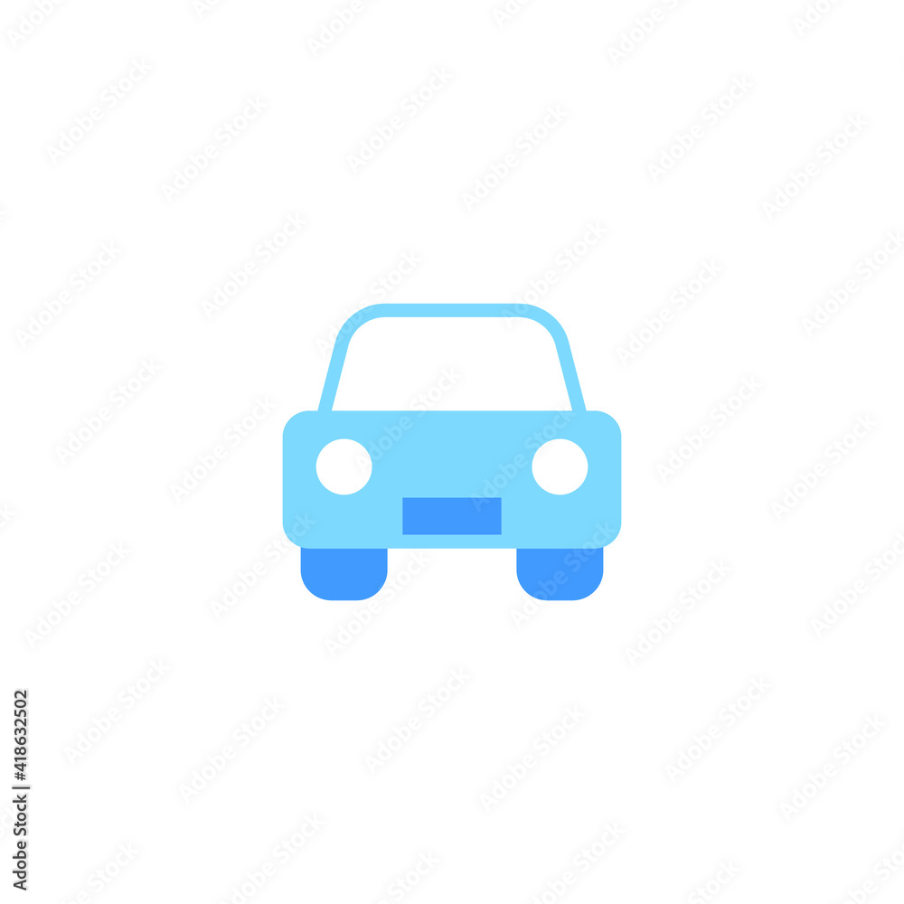 Car front view icon. Simple flat style sign symbol. Auto, view, sport, race, transport concept. Vector illustration isolated on white background. EPS 10. Car front view icon. Simple flat style sign symbol. Auto, view, sport, race, transport concept. Vector illustration isolated on white background. EPS 10.