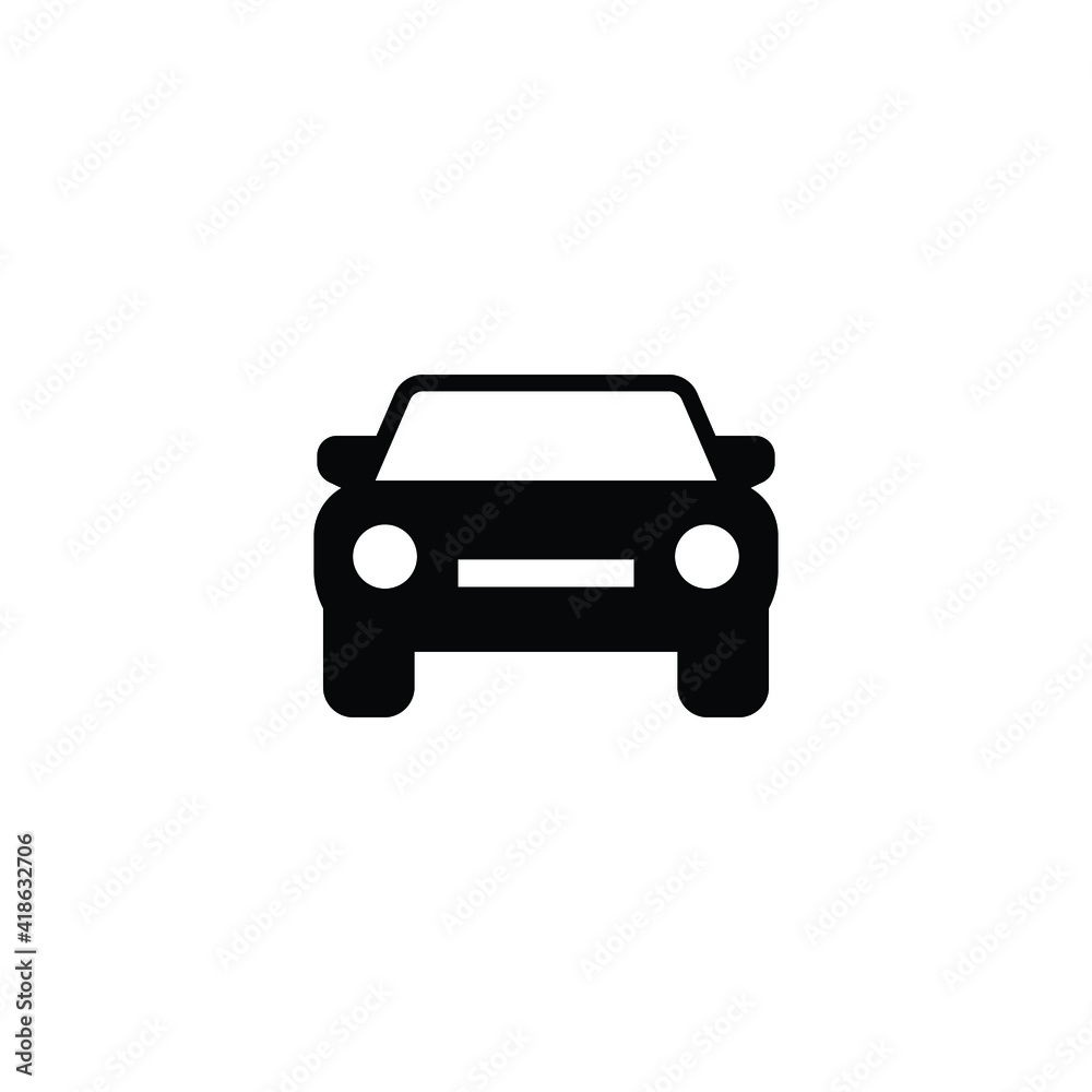 Car front glyph icon. Simple solid style sign symbol. Auto, view, sport, race, transport concept. Vector illustration isolated on white background. EPS 10. Car front glyph icon. Simple solid style sign symbol. Auto, view, sport, race, transport concept. Vector illustration isolated on white background. EPS 10.