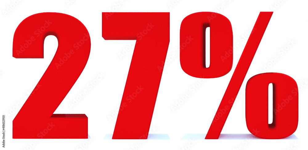 27 Percent off 3d Sign on White Background, Special Offer 27% Discount Tag, Sale Up to 27 Percent Off,big offer, Sale, Special Offer Label, Sticker, Tag, Banner, Advertising, offer Icon 27 Percent off 3d Sign on White Background, Special Offer 27% Discount Tag, Sale Up to 27 Percent Off,big offer, Sale, Special Offer Label, Sticker, Tag, Banner, Advertising, offer Icon