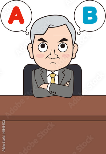 試行錯誤する男性社長