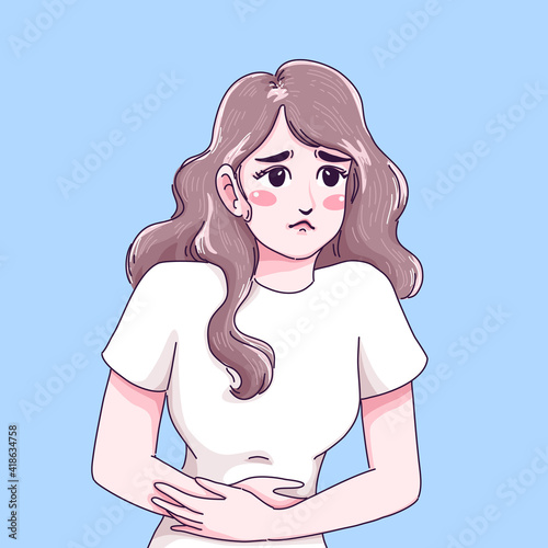Girl has period illustration 