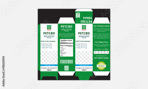 Cosmetics Product Packaging design, Box, packaging template for product vector design illustration, the Brand concept of organic cosmetics.