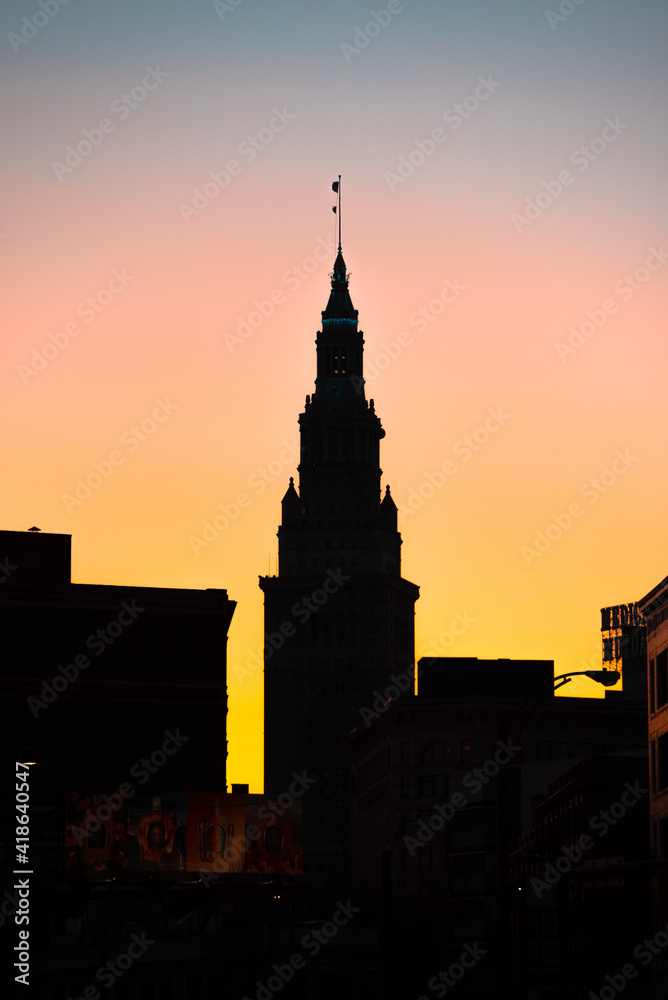 Terminal tower in cleveland ohio