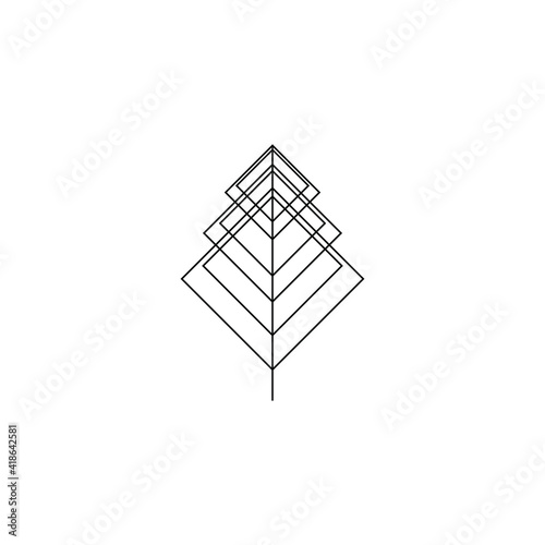 geometric symbol icon design logo vector template
