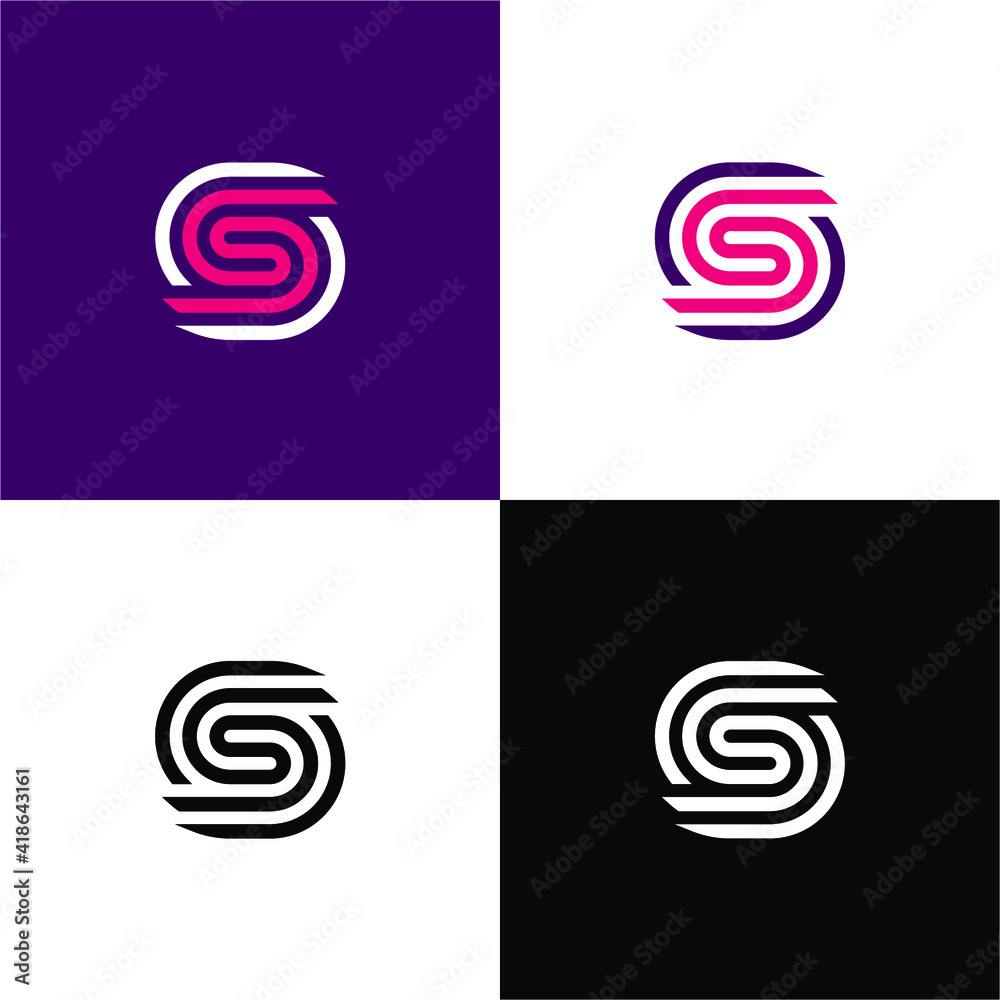 geometric symbol icon design logo vector template