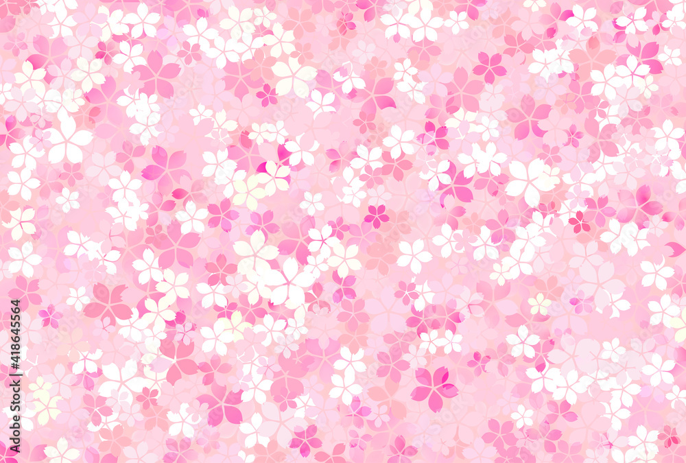 桜の花びらがいっぱいの背景 桜の花びらがいっぱいの背景