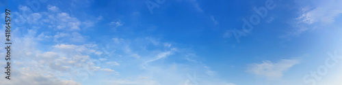 Fototapeta Naklejka Na Ścianę i Meble -  Panorama sky with cloud on a sunny day. Beautiful cirrus cloud.