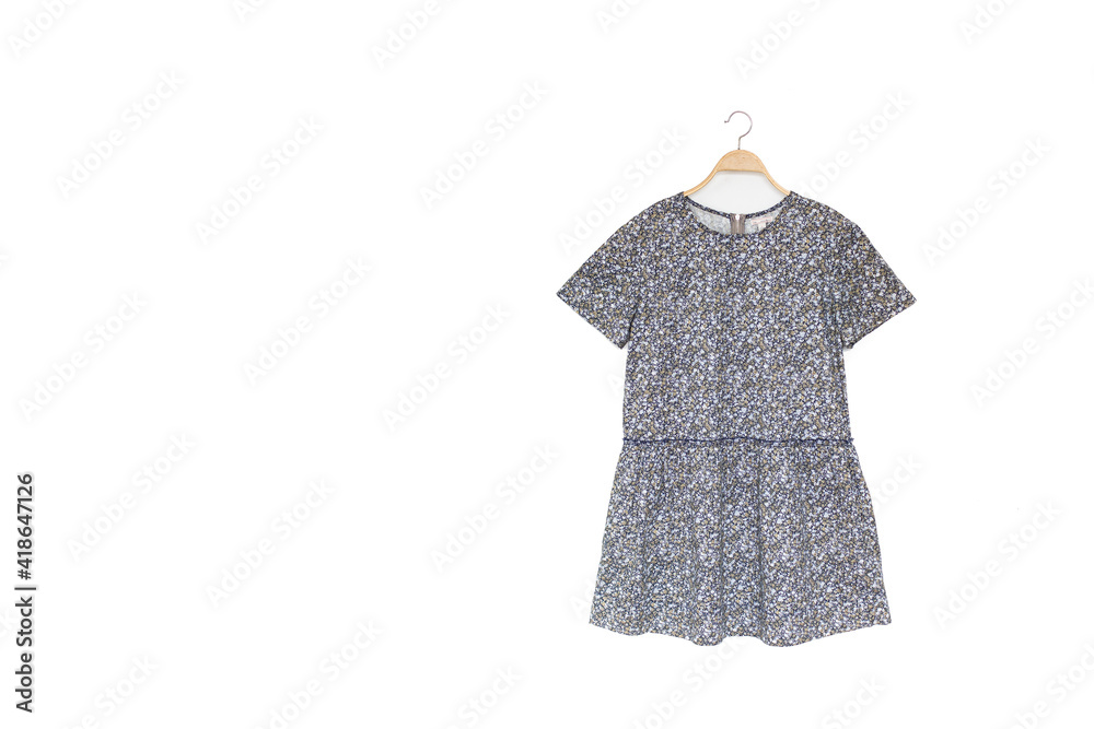 Obraz premium Woman blouse with summer blouse cotton on white background.