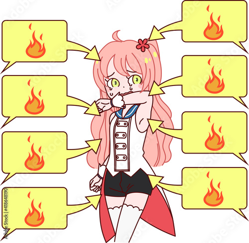 女の子 萌え系 Vチューバー 炎上 誹謗中傷