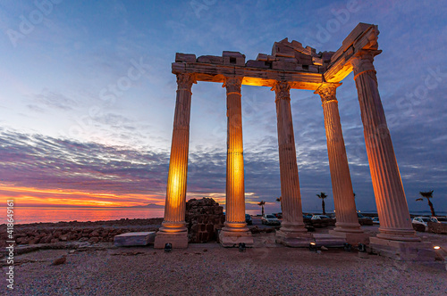 The Temple of Apollo in Side Town of Antalya Province