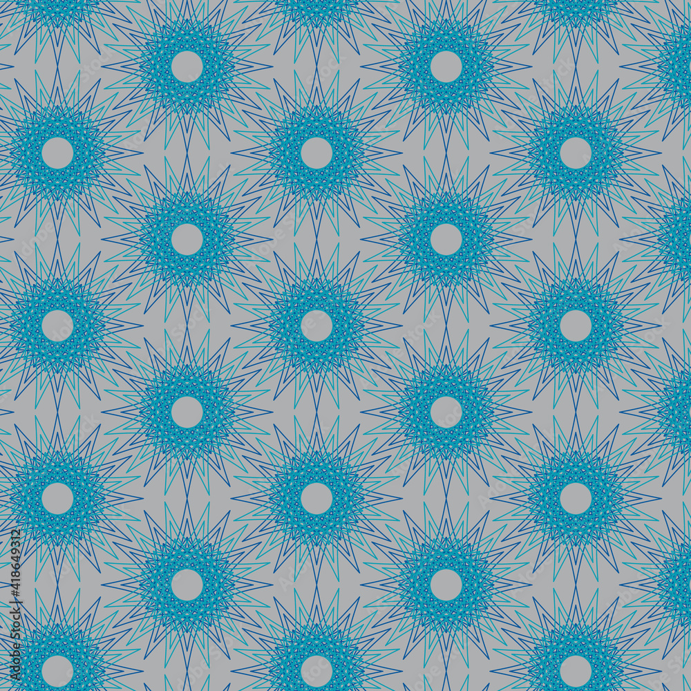 Abstract Seamless Pattern. Modern stylish texture. Composition from chaotic shapes. For print, Textile, wrapping, wallpaper, website. Simple digital drawing with mandalas. Abstract Seamless Pattern. Modern stylish texture. Composition from chaotic shapes. For print, Textile, wrapping, wallpaper, website. Simple digital drawing with mandalas.