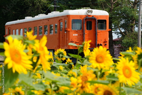 幸福駅の列車