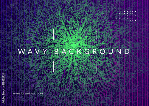 Neon edm flyer. Electro trance music. Techno dj party. Electronic sound event. Club dance poster.