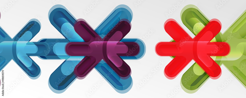 Abstract glossy crosses background for business or technology presentations, internet posters or web brochure covers Abstract glossy crosses background for business or technology presentations, internet posters or web brochure covers