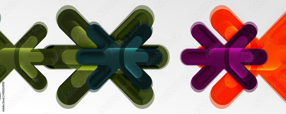 Abstract glossy crosses background for business or technology presentations, internet posters or web brochure covers Abstract glossy crosses background for business or technology presentations, internet posters or web brochure covers