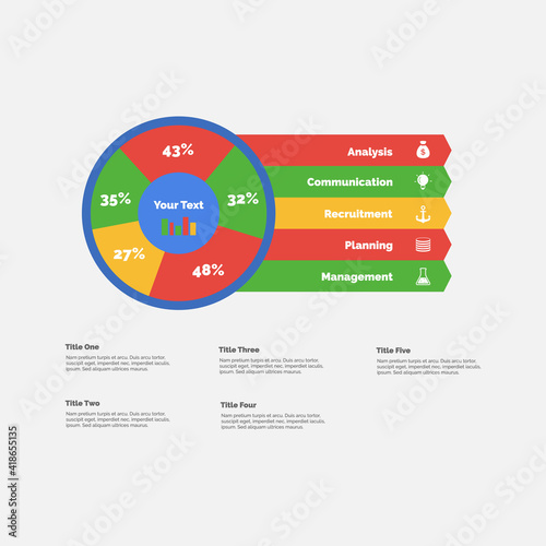 Infographic elements data visualization vector