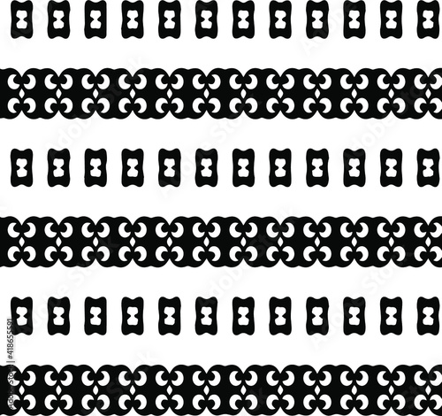 Geometric vector pattern with triangular elements. Seamless abstract ornament for wallpapers and backgrounds. Black and white patterns.