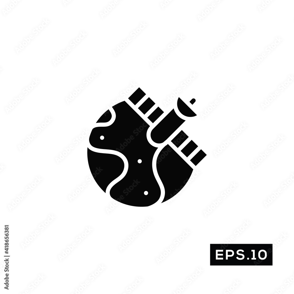 Satellite Icon Vector. Satellite Icon Symbol Vector Illustration Template For Web and Mobile Satellite Icon Vector. Satellite Icon Symbol Vector Illustration Template For Web and Mobile