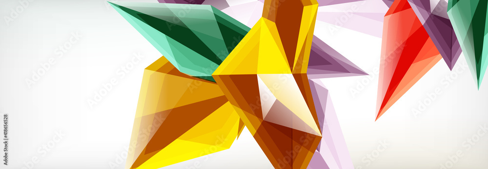 Vector 3d triangles and pyramids abstract background for business or technology presentations, internet posters or web brochure covers Vector 3d triangles and pyramids abstract background for business or technology presentations, internet posters or web brochure covers