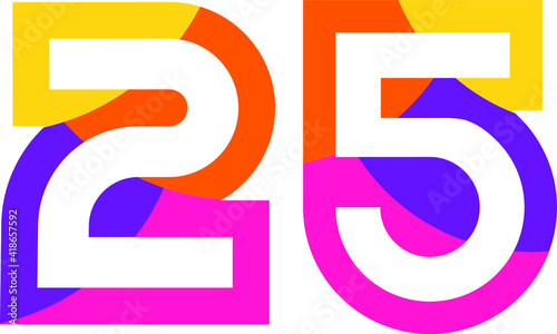 25 Colorful Fun Modern Flat Number