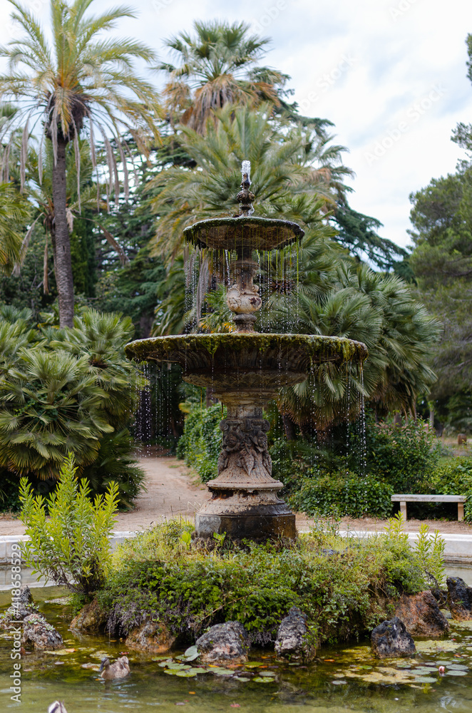 fountain in the garden fountain in the garden
